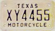 Texas  police license plate image