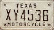 Texas  police license plate image