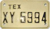 Texas  police license plate image