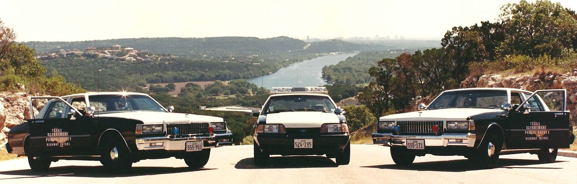 Texas  police license plate image