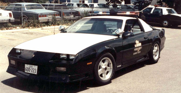 Texas  police license plate image