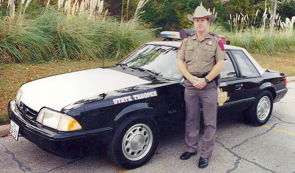 Texas  police license plate image