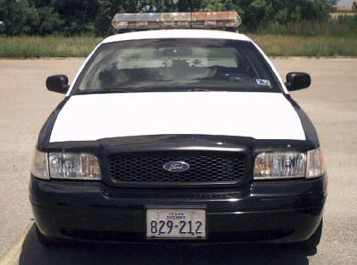 Texas  police license plate image