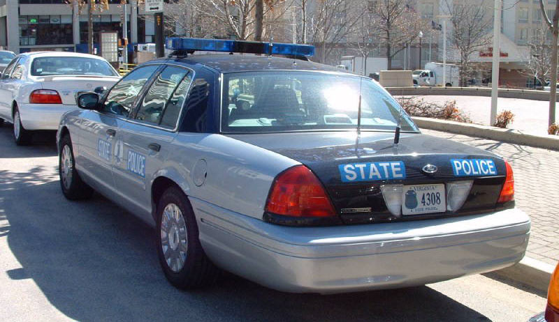 North  police license plate image