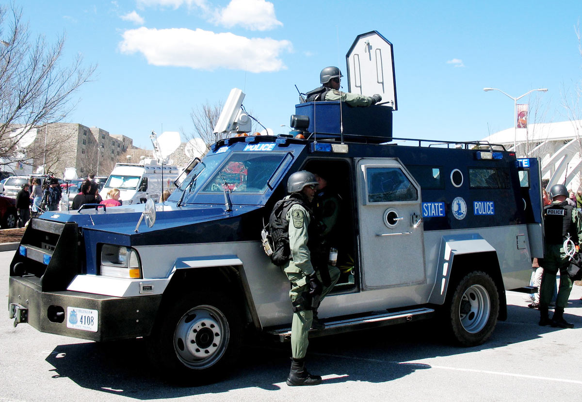 North  police license plate image