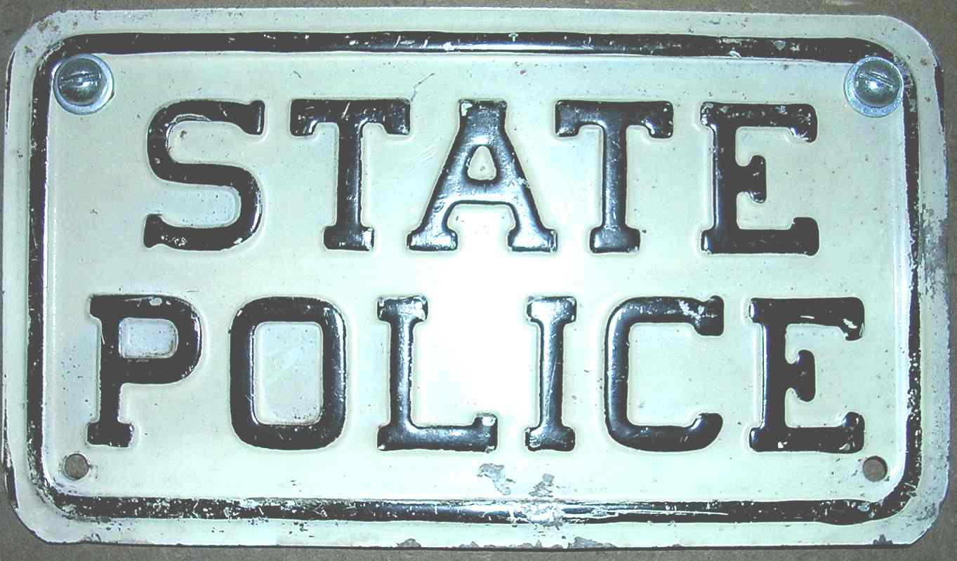 Virginia  police license plate