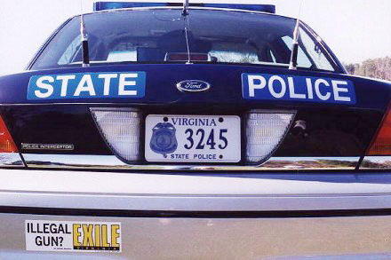 Virginia  police car image