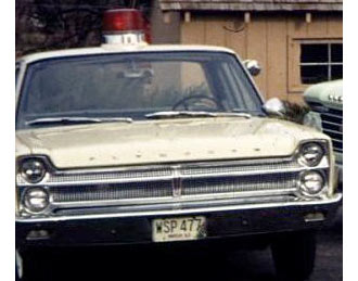 Washington  police license plate image