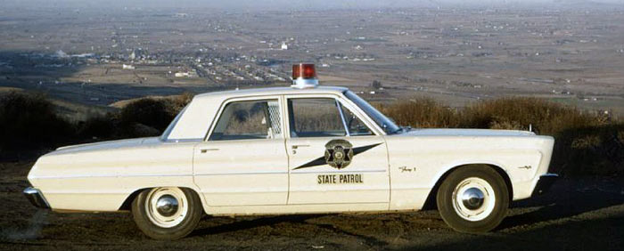 Washington  police license plate image