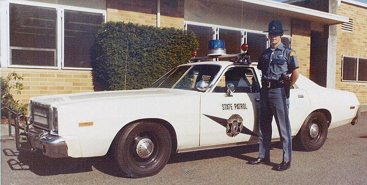 Washington  police license plate image