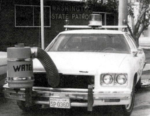 Washington  police license plate image