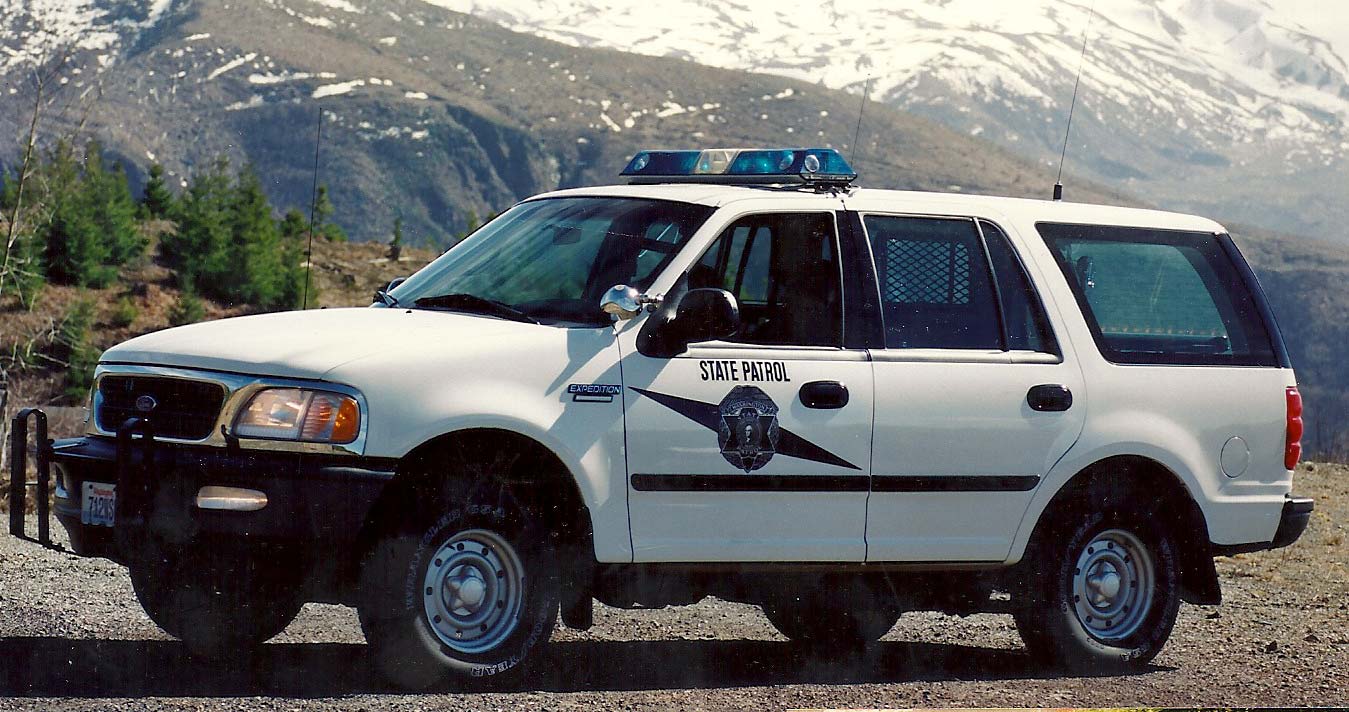 Washington  police license plate image