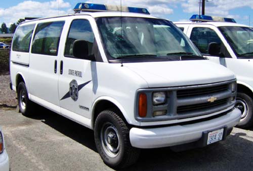 Washington  police license plate image