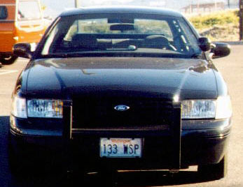 Washington  police license plate image