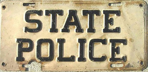 West Virginia  police license plate image