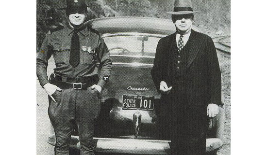 West Virginia  police license plate image