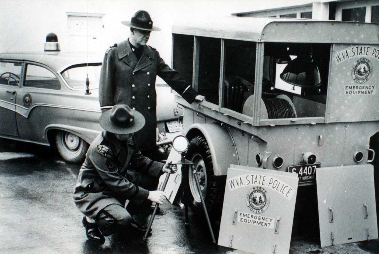 West Virginia  police license plate image