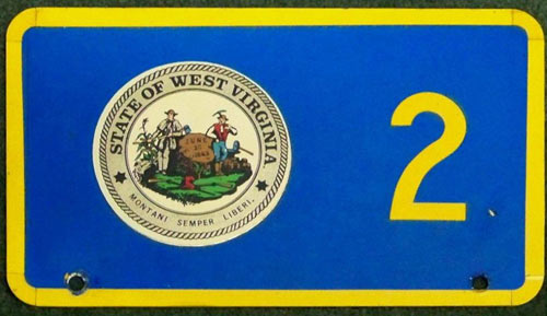 West Virginia  police license plate image