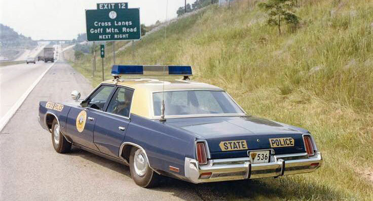 West Virginia  police license plate image