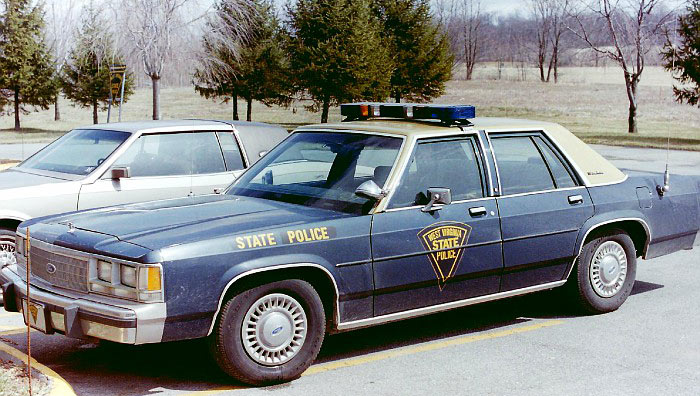 West Virginia  police license plate image