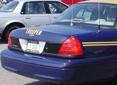 West Virginia  police license plate image