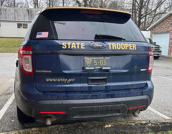 West Virginia  police license plate