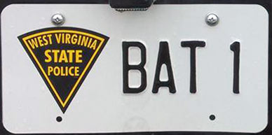 West Virginia  police license plate image