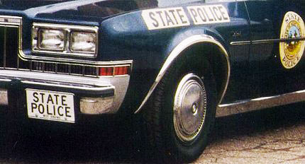 West Virginia  police license plate image