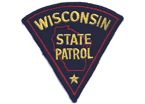 Wisconsin  police license plate image