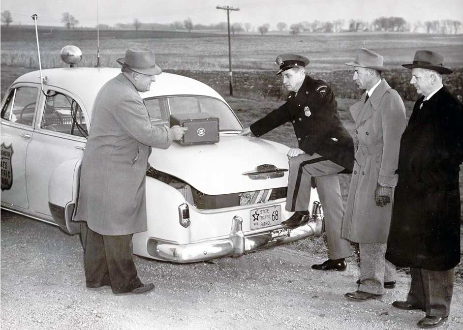 Wisconsin  police license plate image