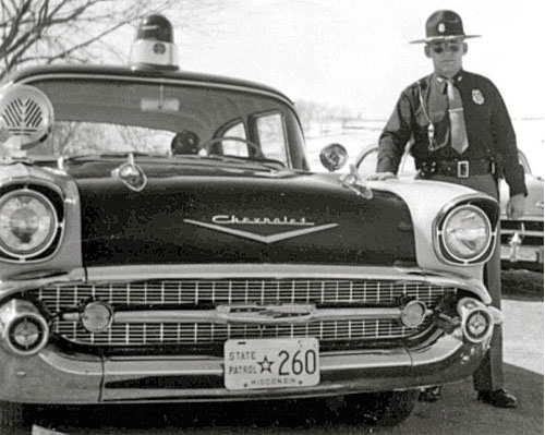 Wisconsin  police license plate image