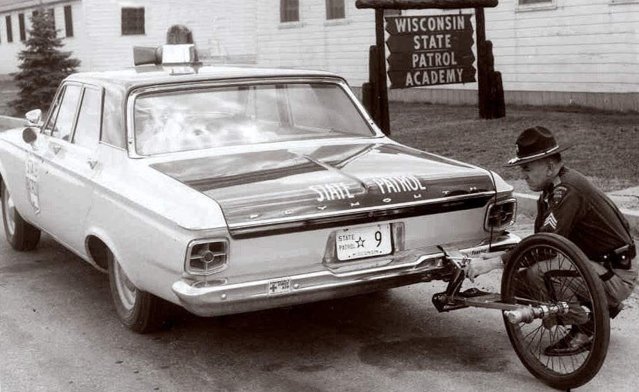 Wisconsin  police license plate image