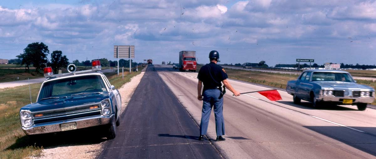 Wisconsin  police license plate image