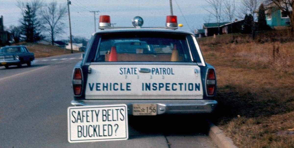 Wisconsin  police license plate image