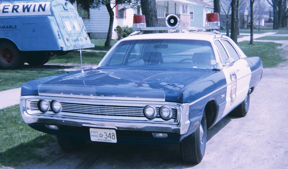 Wisconsin  police license plate image