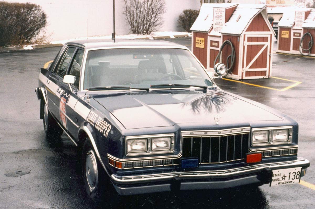 Wisconsin  police license plate image