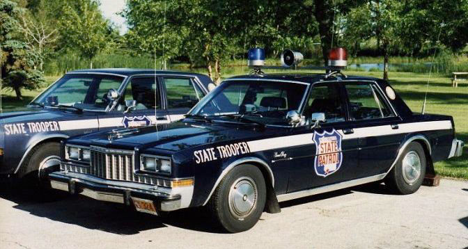 Wisconsin  police license plate image