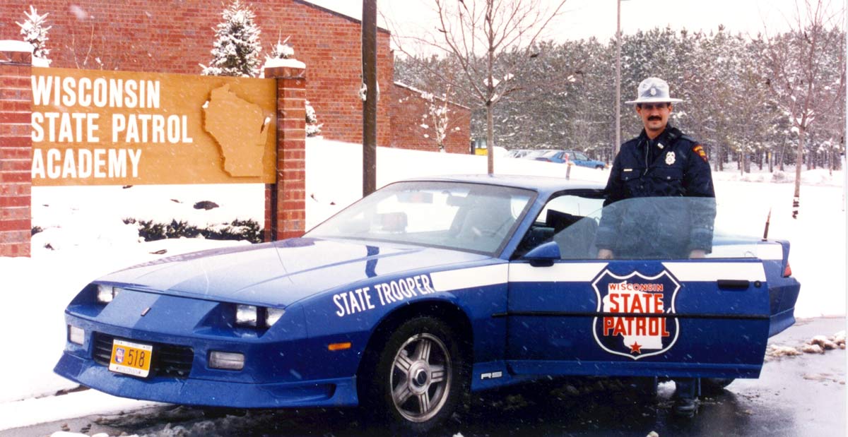 Wisconsin  police license plate image