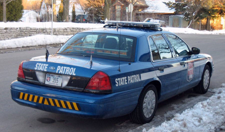 Wisconsin  police license plate image