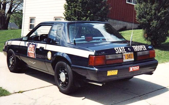 Wisconsin  police license plate image