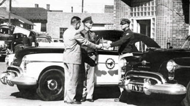 Wyoming  police license plate image