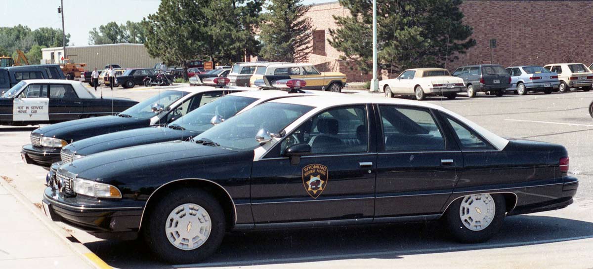 Wyoming  police license plate image