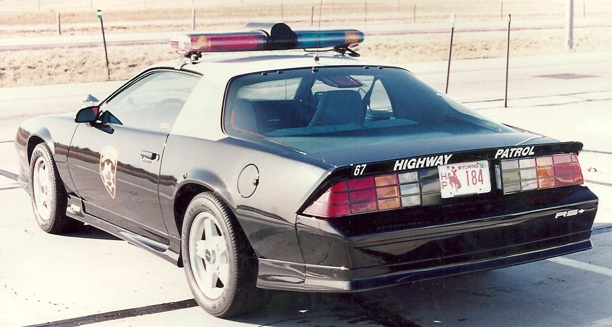 Wyoming  police license plate image