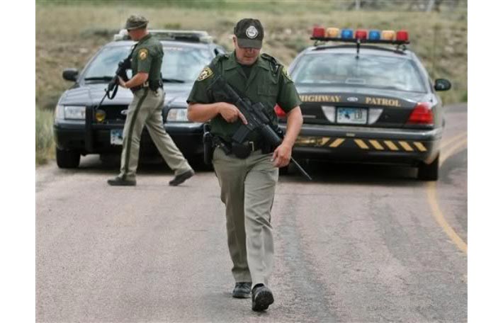 Wyoming  police license plate image