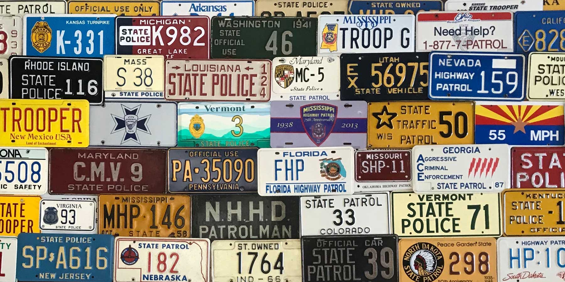 police plates collection