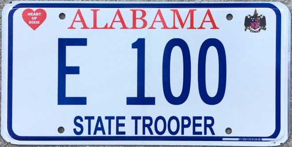 alabama police plate