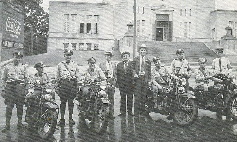 Alabama 1937 picture of police officers and motorcycles