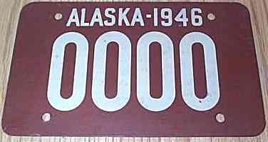 Alaska license plate image