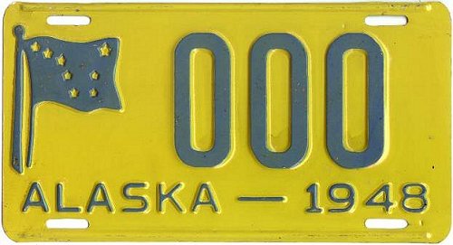 Alaska license plate image