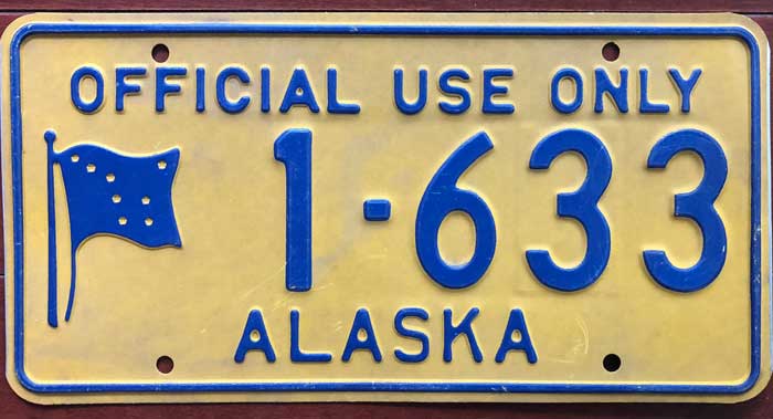 Alaska license plate image